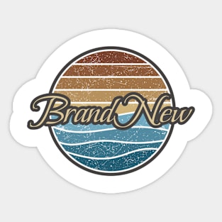 Brand New Retro Waves Sticker